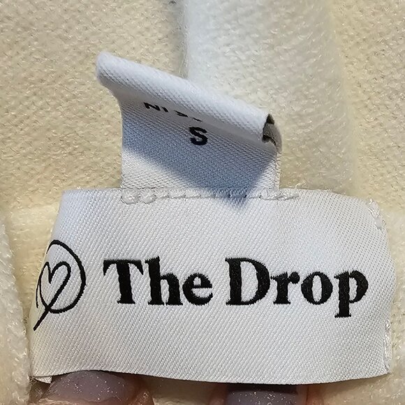 Women’s Ivory Sweater with Upper Back Cutout and Mock Neck from The Drop, Small - Picture 2 of 10